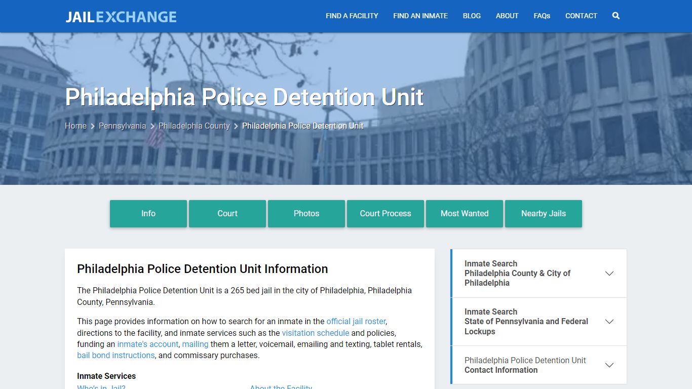 Philadelphia Police Detention Unit - Jail Exchange
